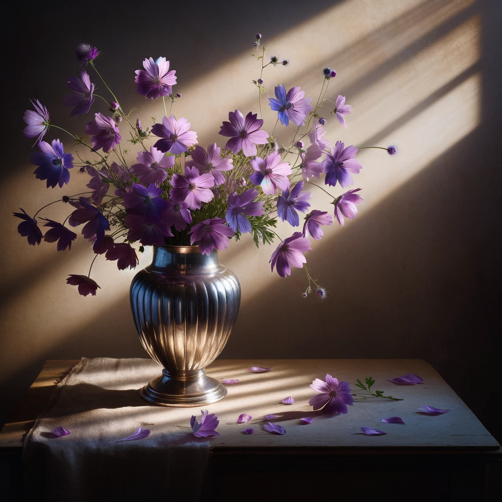 flowers and vase